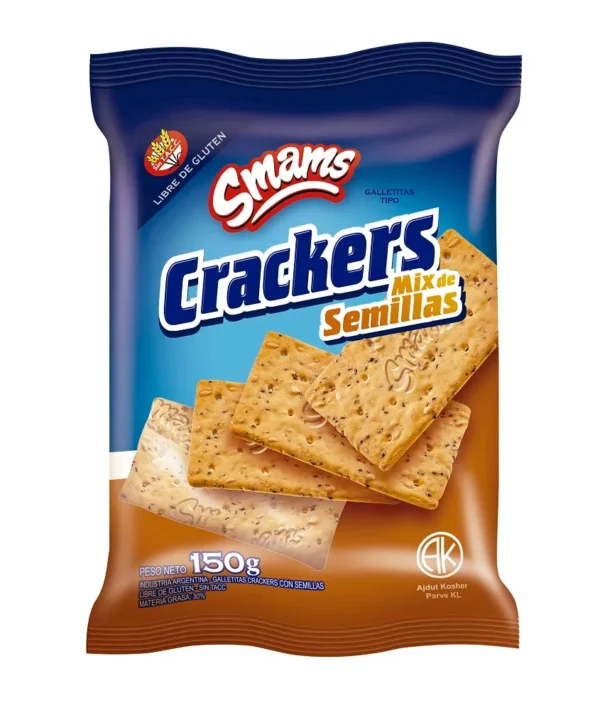 Crackers con semillas Smams 150g