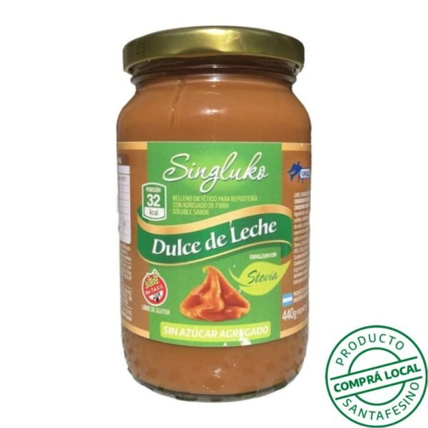 Dulce de leche con stevia Singluko