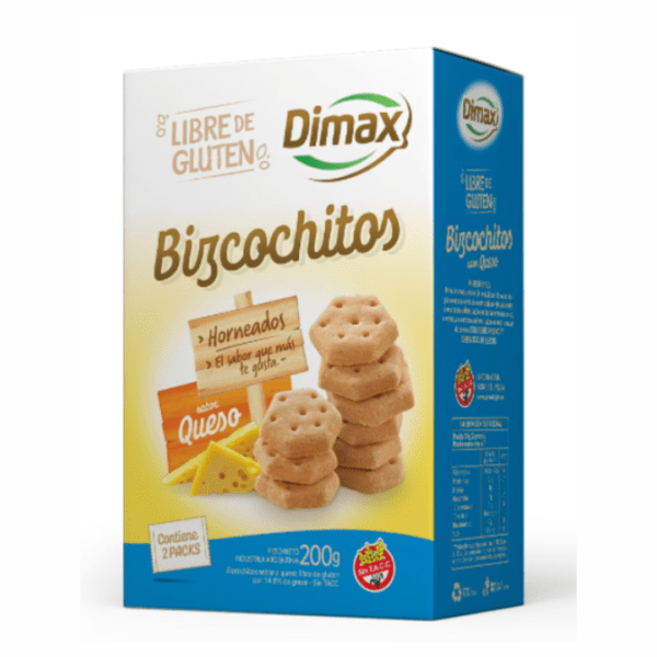 Bizcochitos saber queso sin tacc Dimax