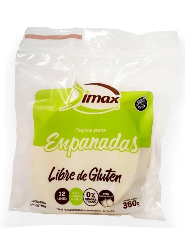Tapas de empanada sin tacc Dimax